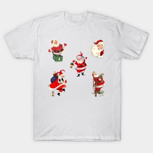 Vintage Santa Claus Stickers Pack T-Shirt